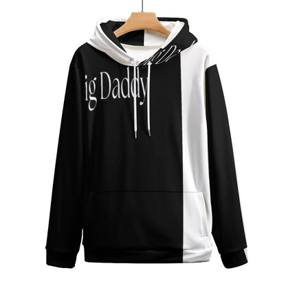 Men's Cool Hoodie with Double-layer Cap- S-6XL-BIG DADDY b/w