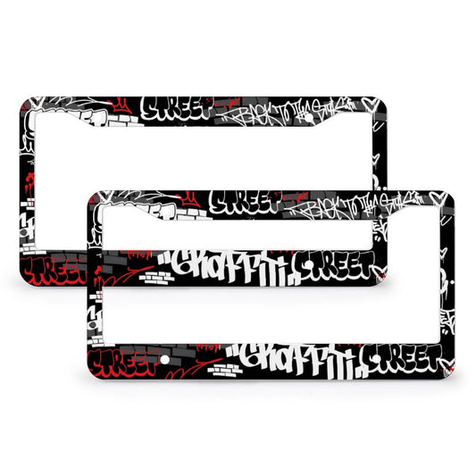 License Plate Frames with 4 Round Holes (1 Pair)