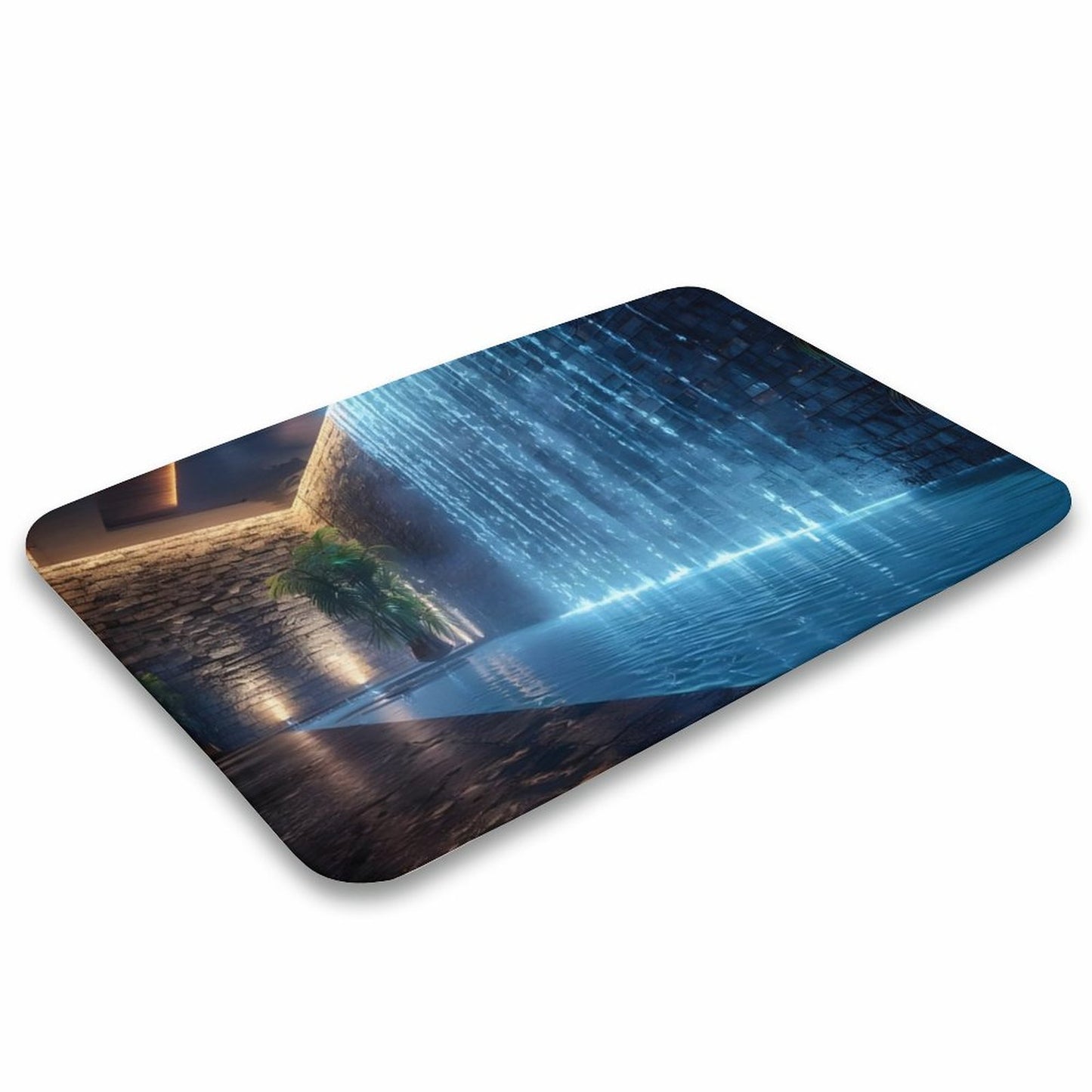 WALL WATERFALL Coral Velvet Rug-15.7"x23.6"/ 40x60cm