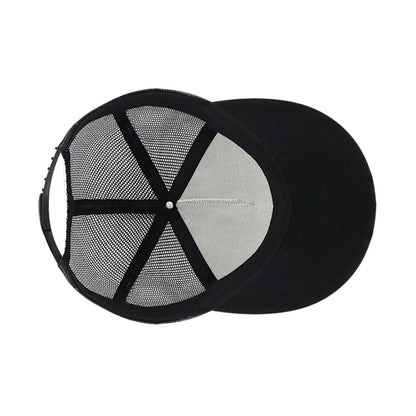 Flat Brim Trucker Hat with Fashion Frontier