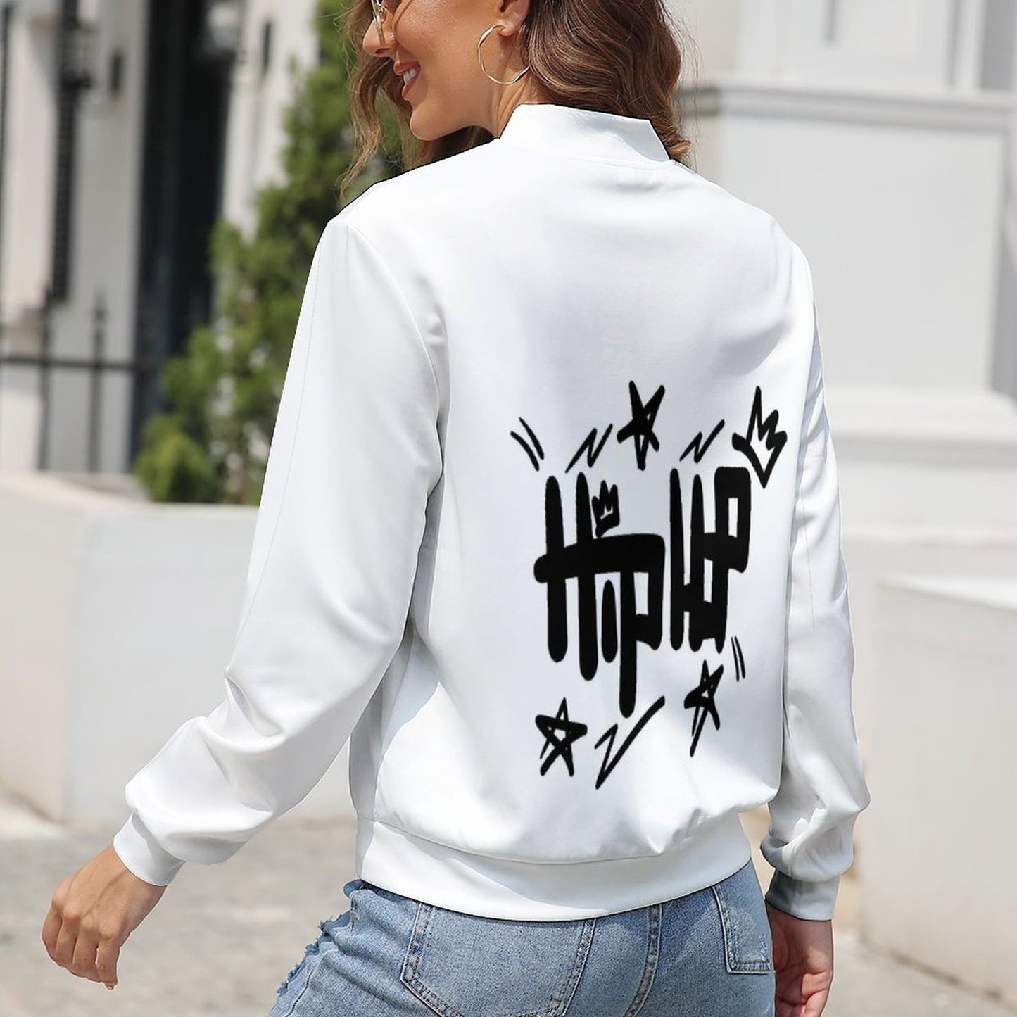 Women's Zipper Jacket LLJK (All-Over Printing)