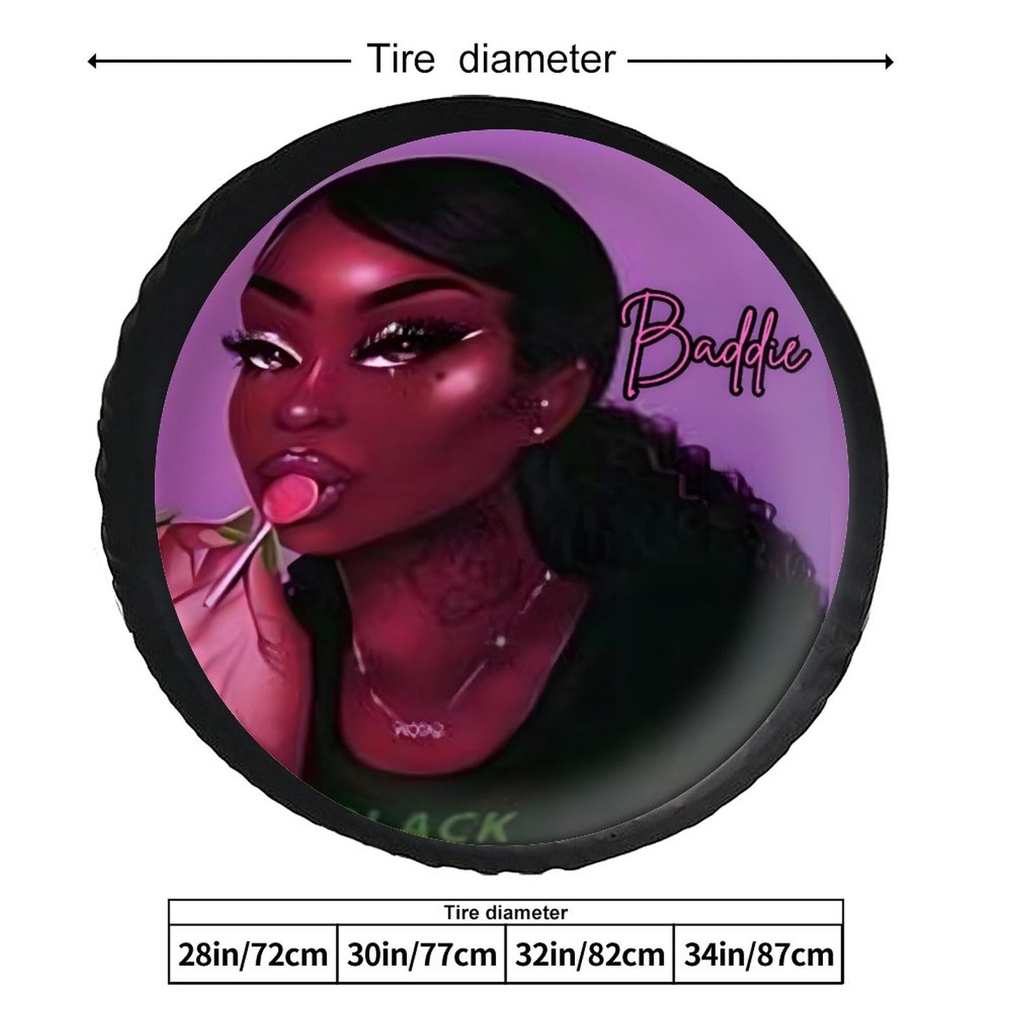 Leather Tire Cover(One-sided Printing)