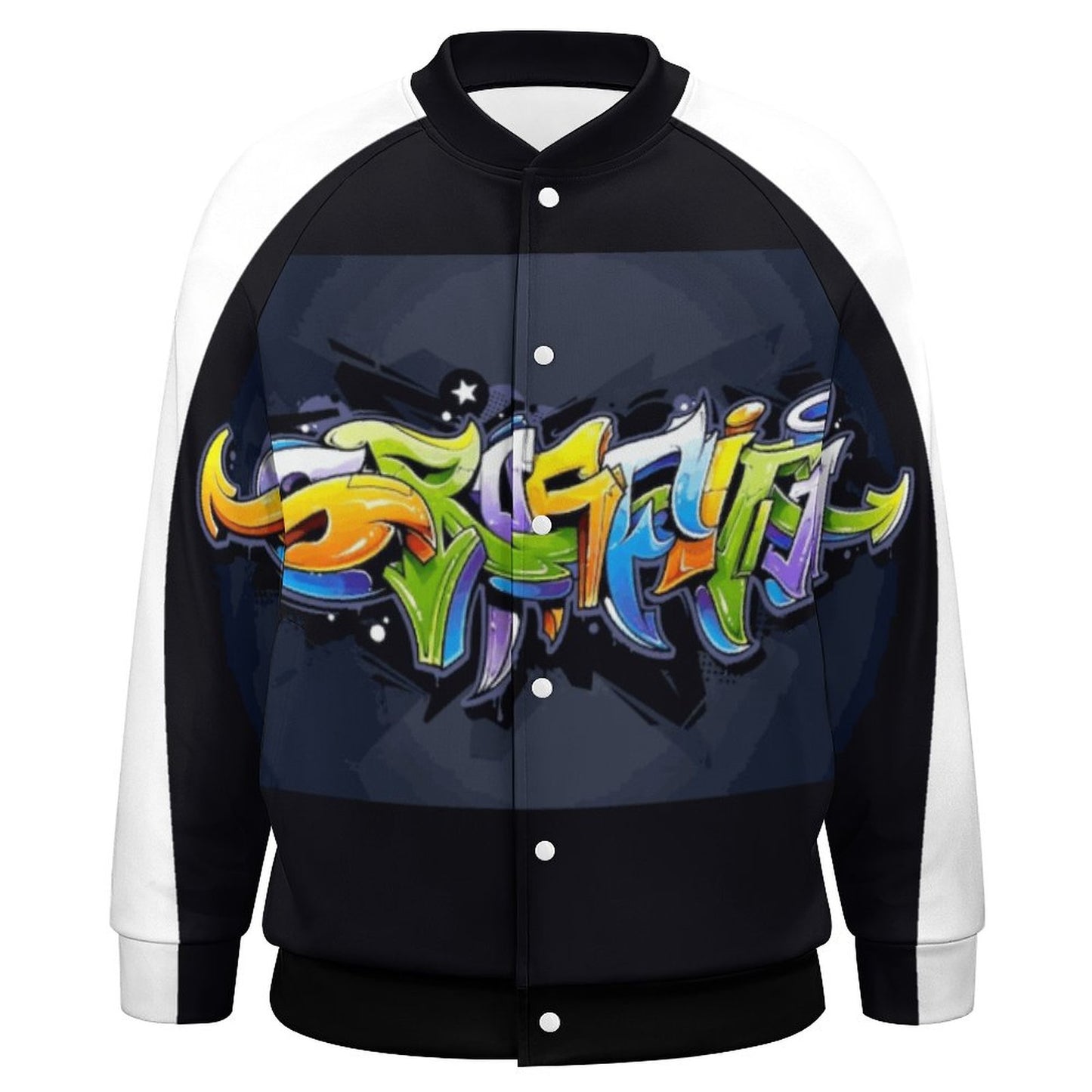COLORFUL GRAFFITI Men's Baseball Jacket-*2XS-6XL
