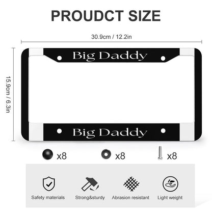 License Plate Frames with 4 Round Holes (1 Pair)