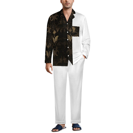 BLACK & GOLD ACCENT Night Suit for Men