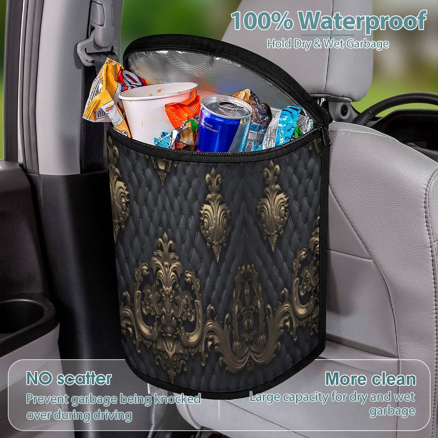 Collapsible Car Trash Bin