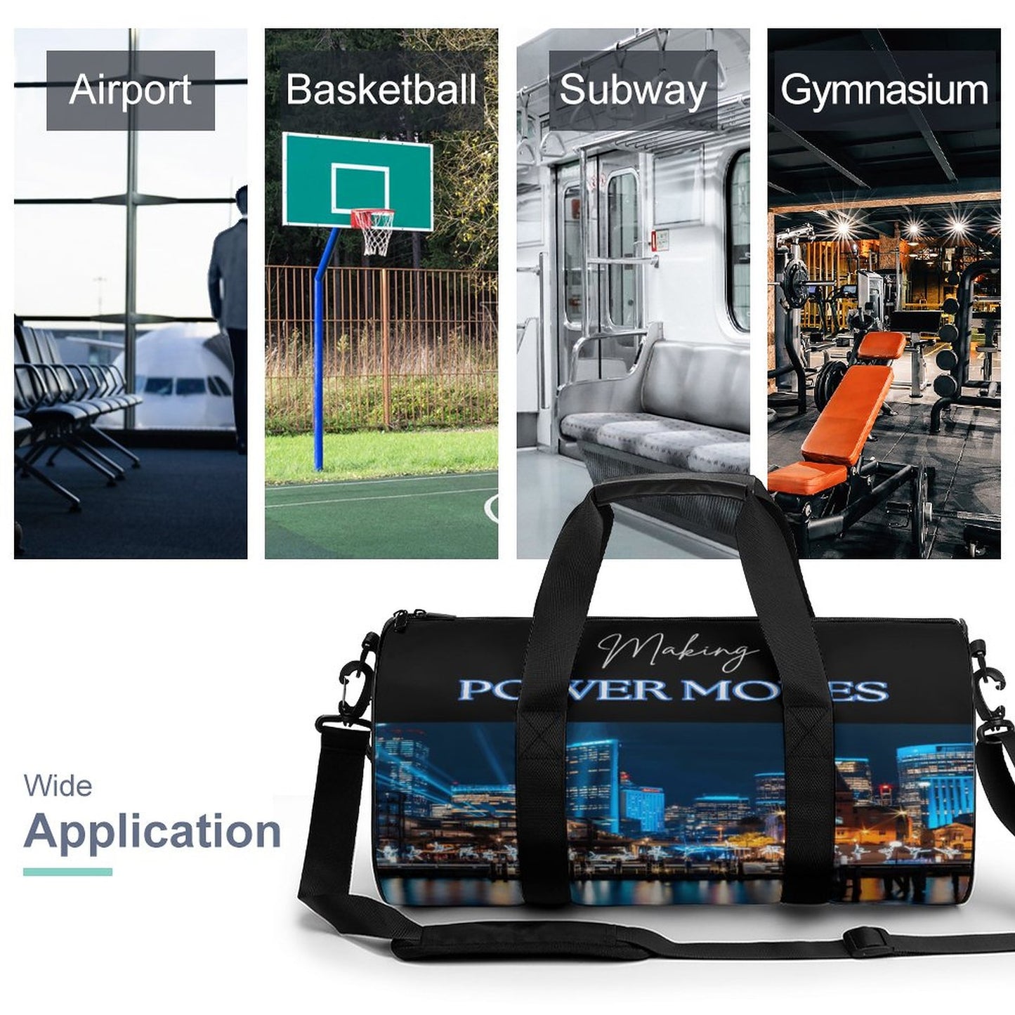 Foldable Duffel Gym Bag Q006