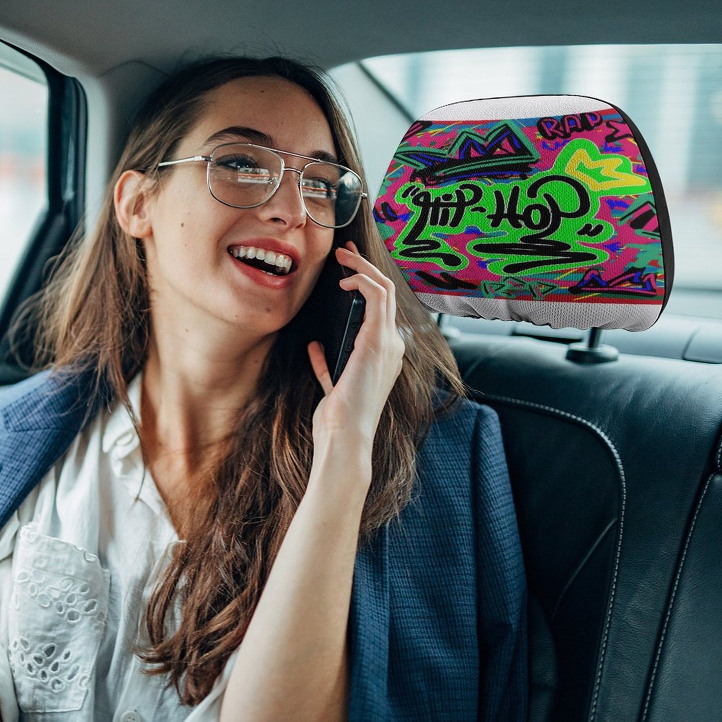 Custom Car Headrest Covers