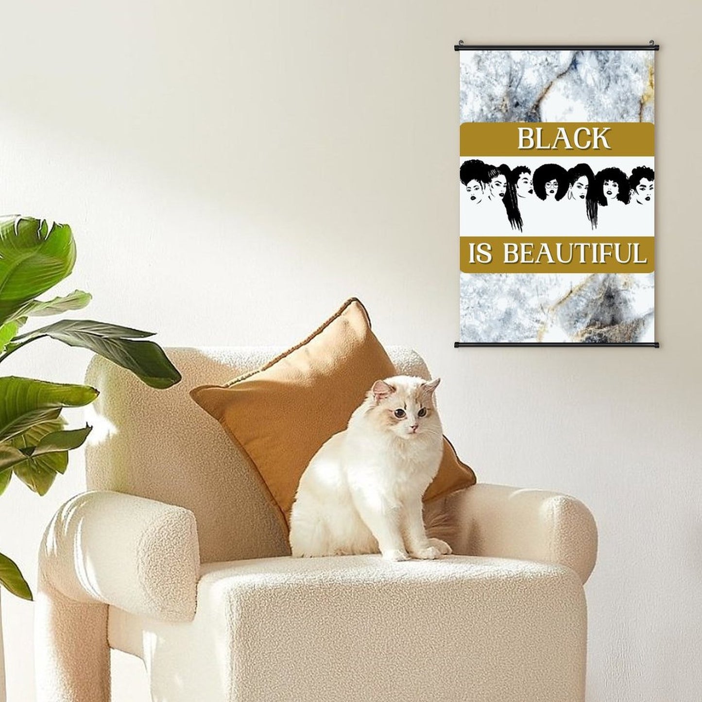Canvas Hanging Poster with Scrolls-16"x24"/ 40x60cm