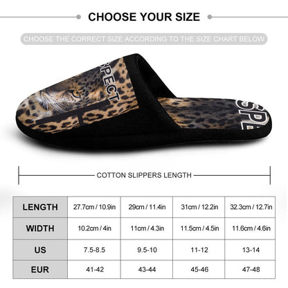 Flannel Men's Cotton Slippers
