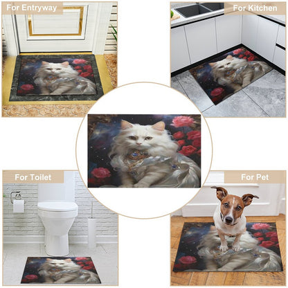 Crystal Velvet Bedroom Floor Mat
