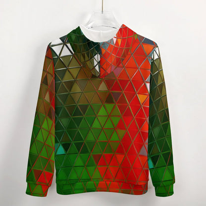 GLASS PRISM Men’s Zip Up Hoodie-SMALL-5XL