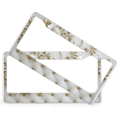 License Plate Frames with 2 Round Holes (1 Pair)