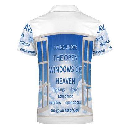 Men's Short Sleeve POLO Shirt with Zipper(All-Over Printing)