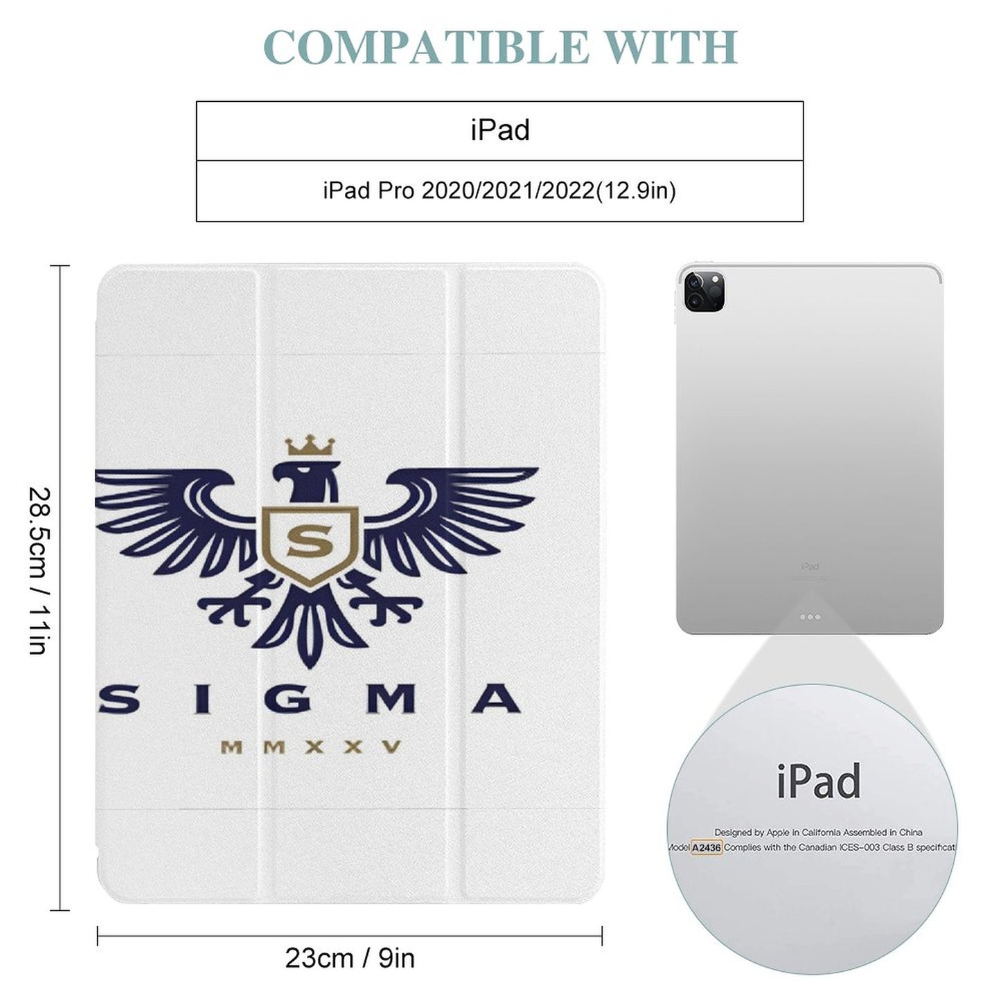 Folding iPad Case for Full Protection 12.9" iPad