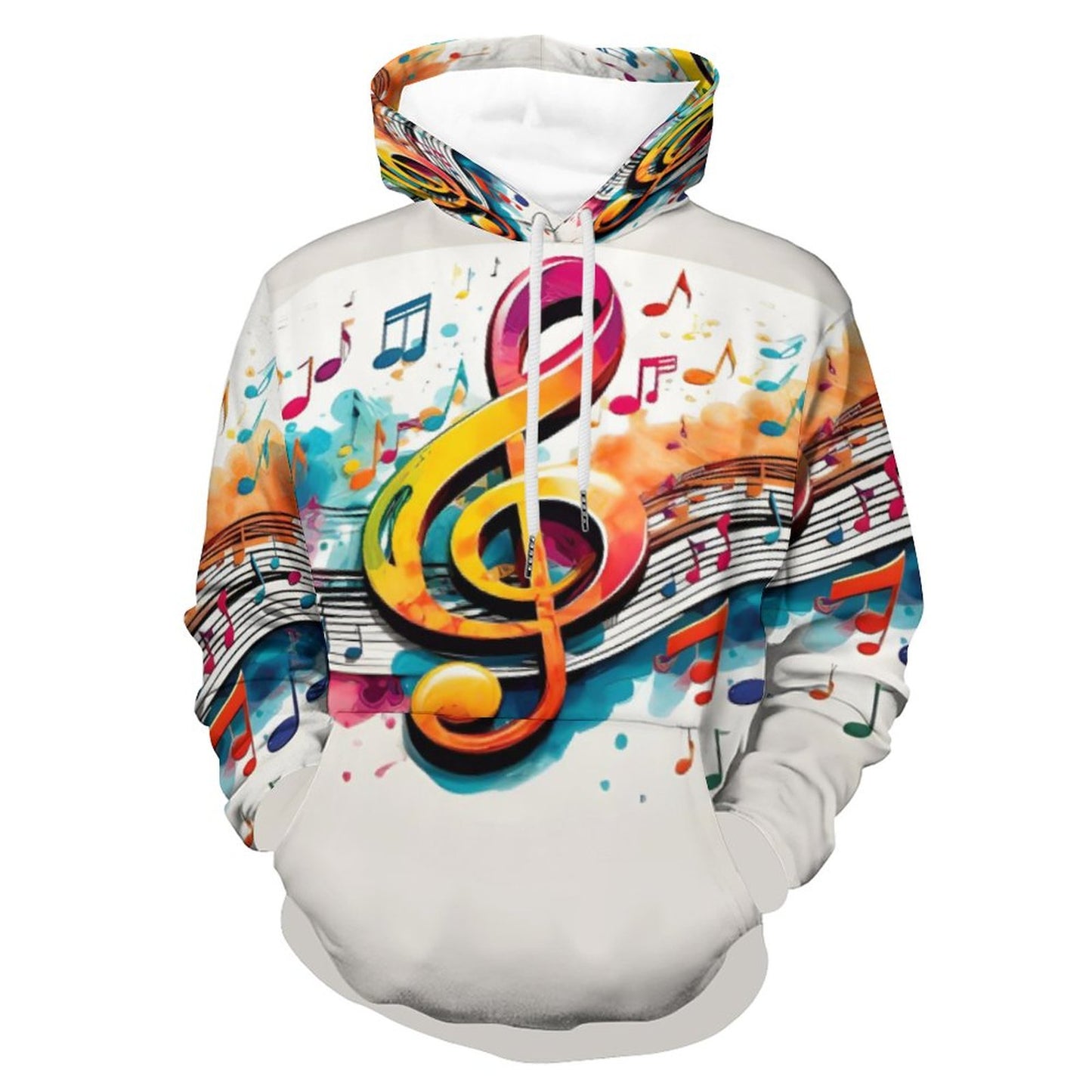MUSIC GRAFFITI Women's Hoodie-SMALL-3XL