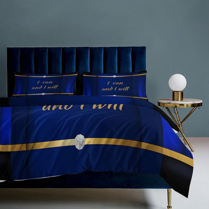 3-Piece Bedding Set-90"x90"/ 229x229cm (Dual-sided Printing)
