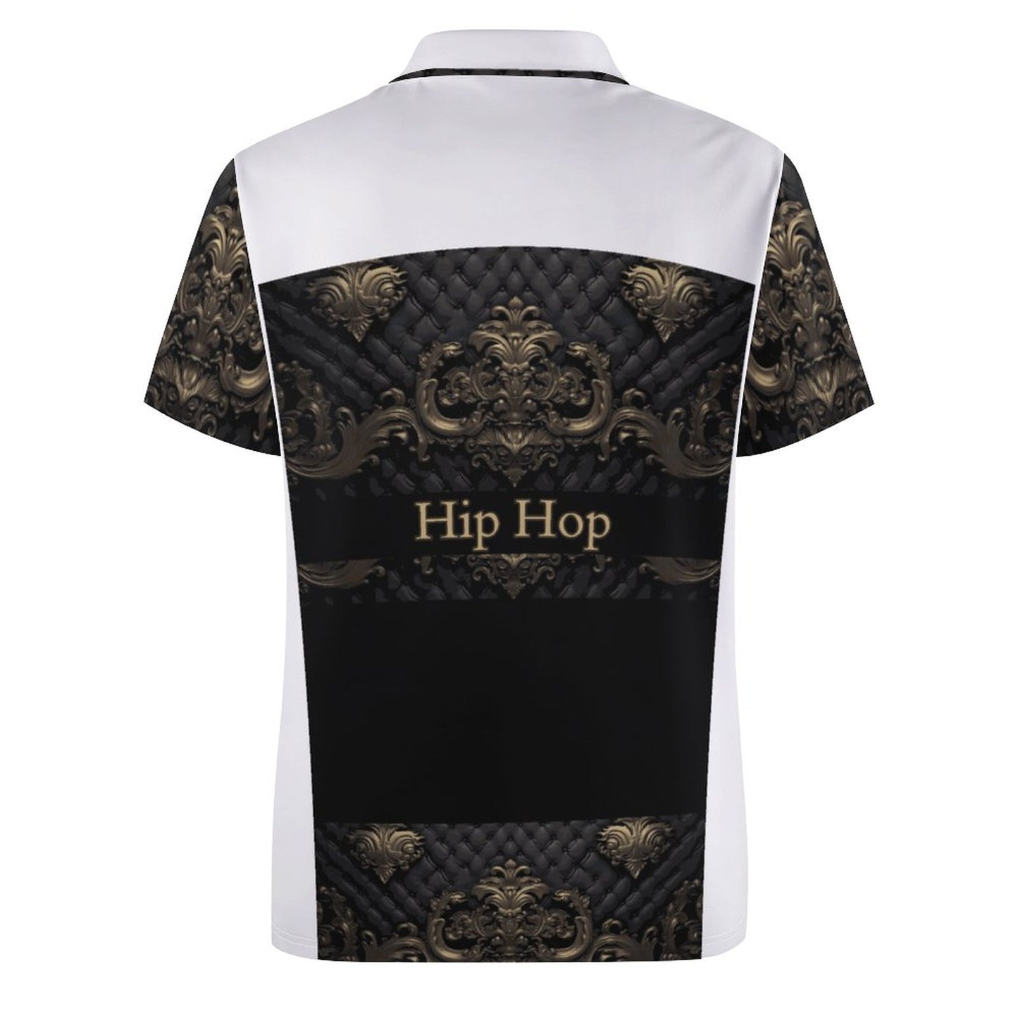 Custom Polo Shirts with All-Over printing Design Straight B612