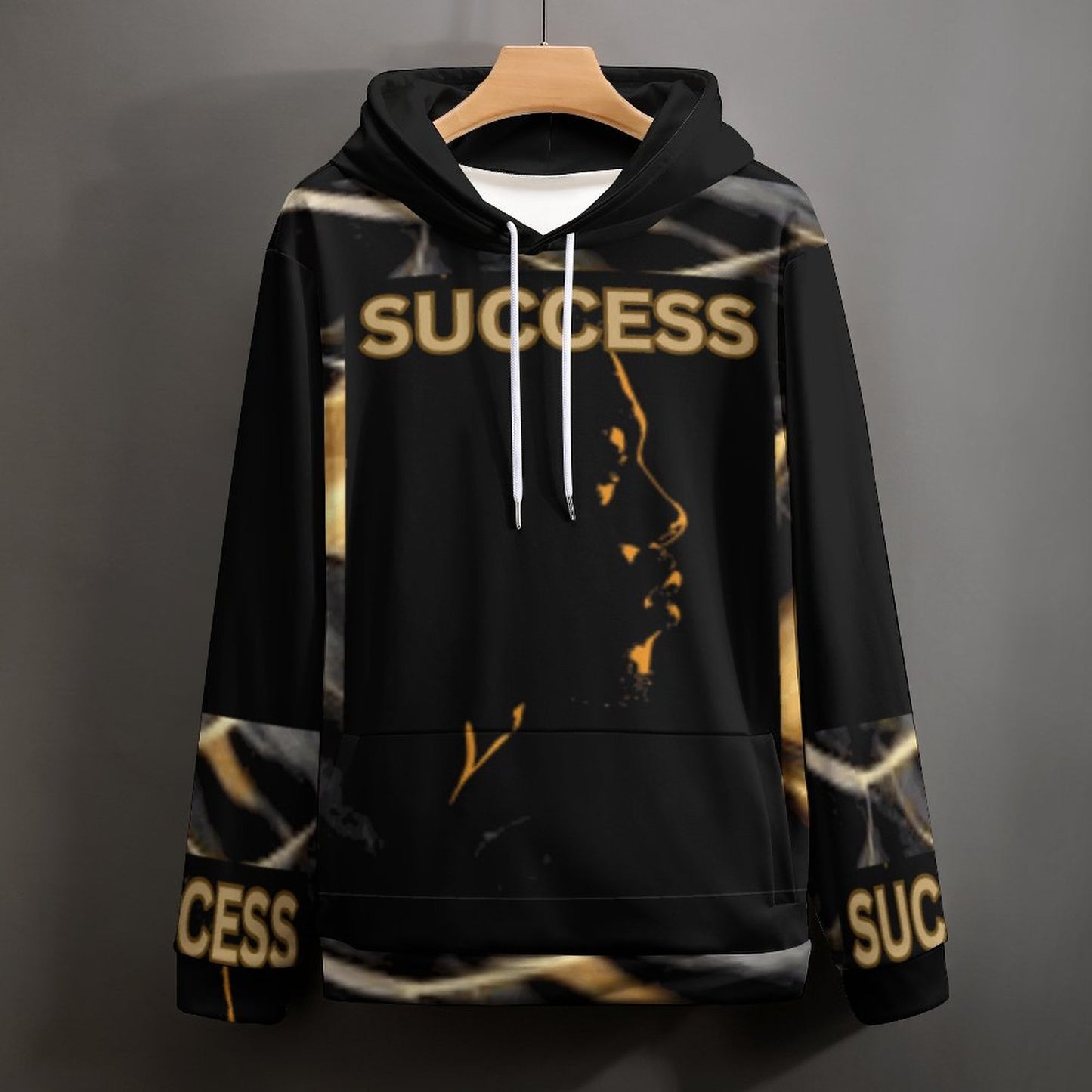 230gsm Men's Cool Hoodie with Double-layer Cap (All-Over Printing)