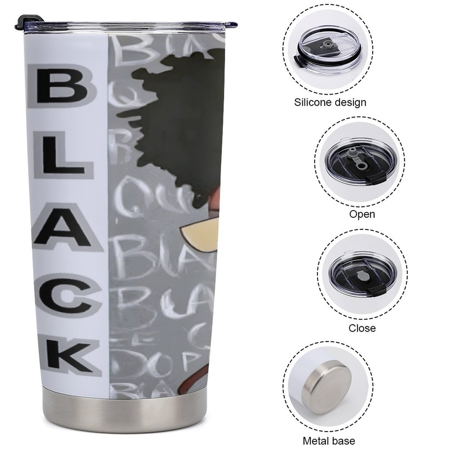 Car Travel Coffee Mug with Lid (All-Over Printing)