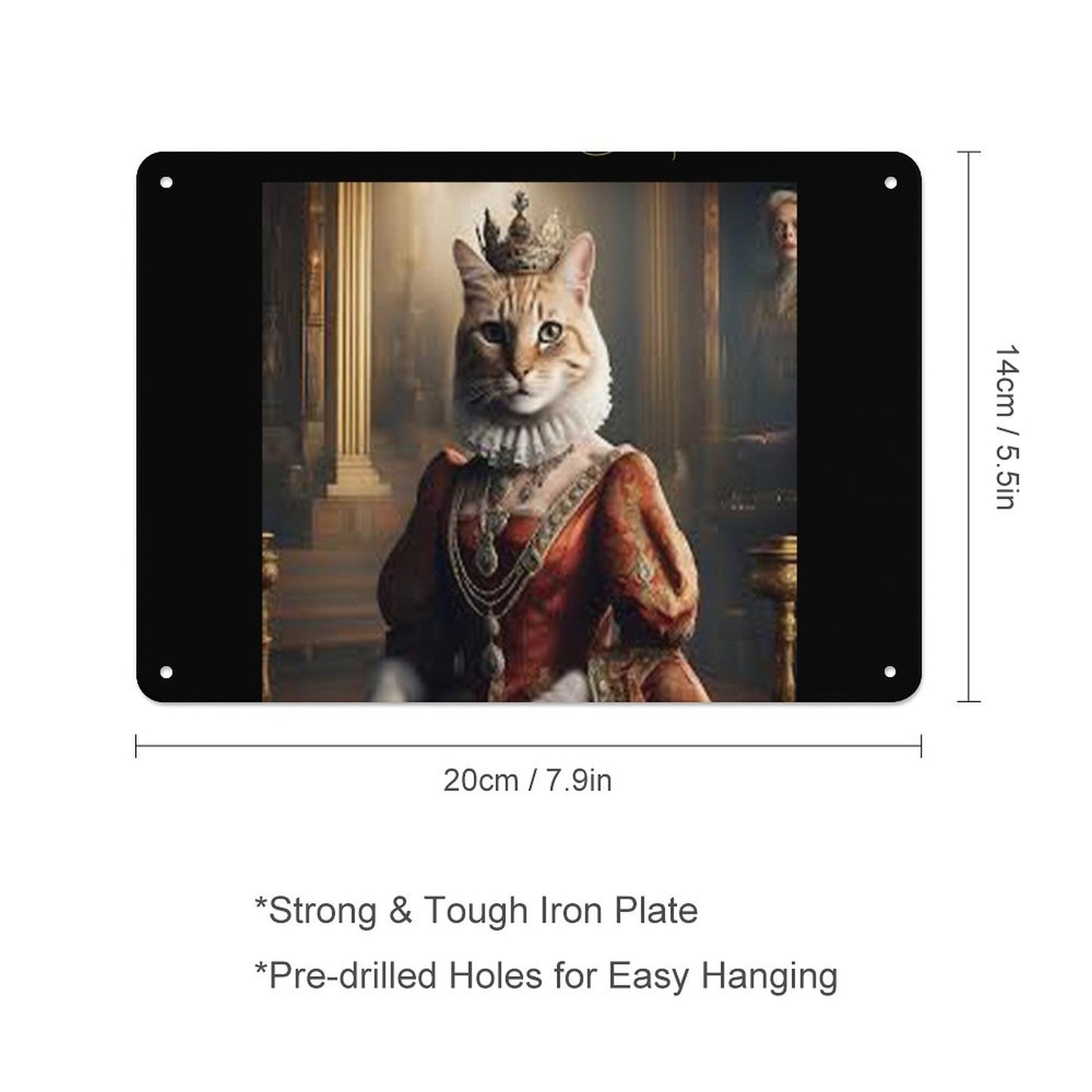Horizontal Personalized Metal Wall Art Tin Sign-5.5"x7.9"/14x20cm