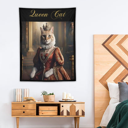 Wall Art with Vertical Tapestry