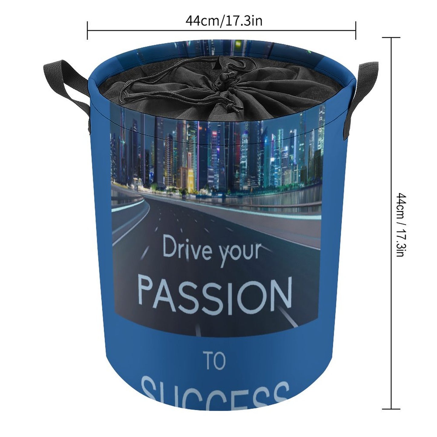 Drawstring collapsible Laundry Basket