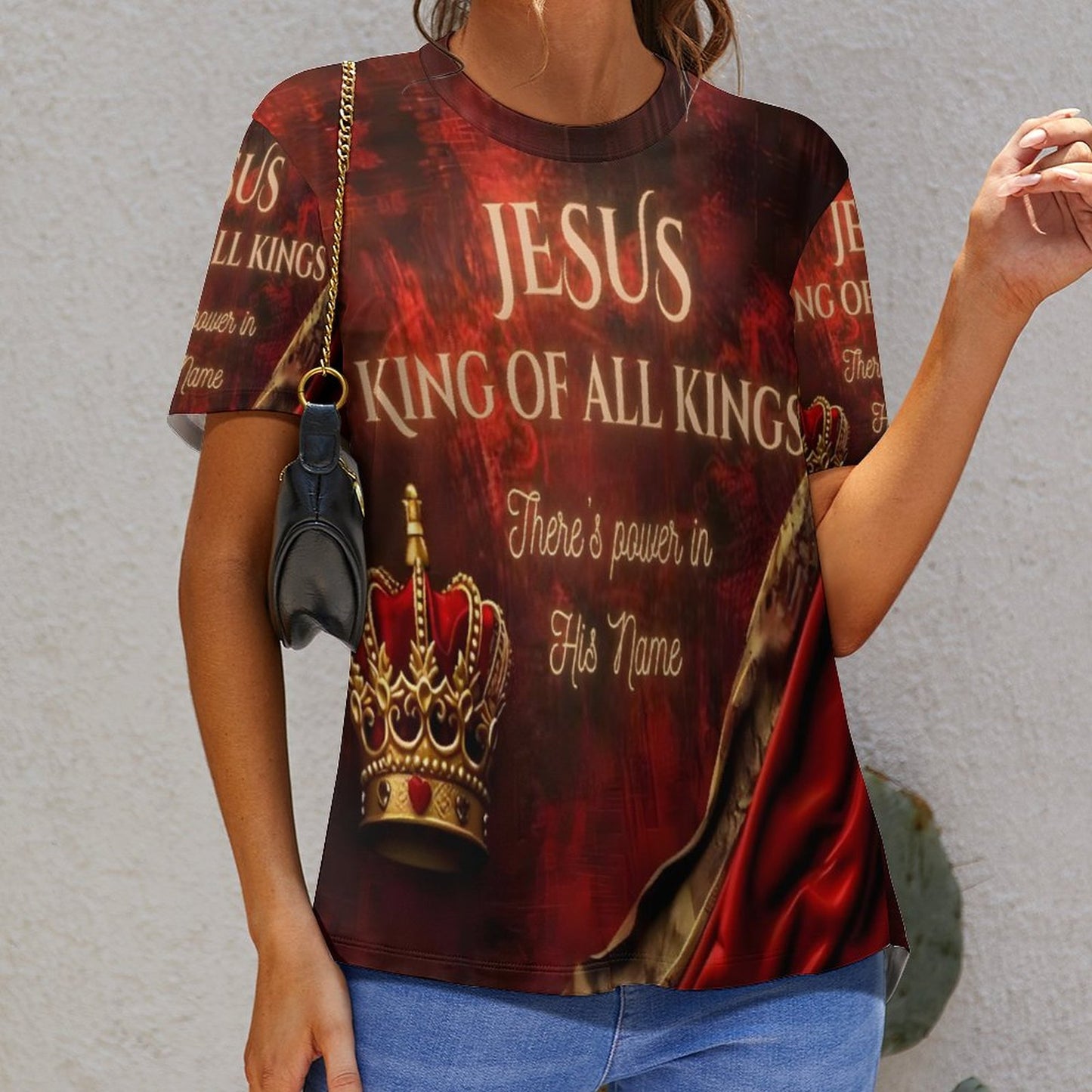 180gsm Custom Women Top T-Shirts(All-Over Printing)