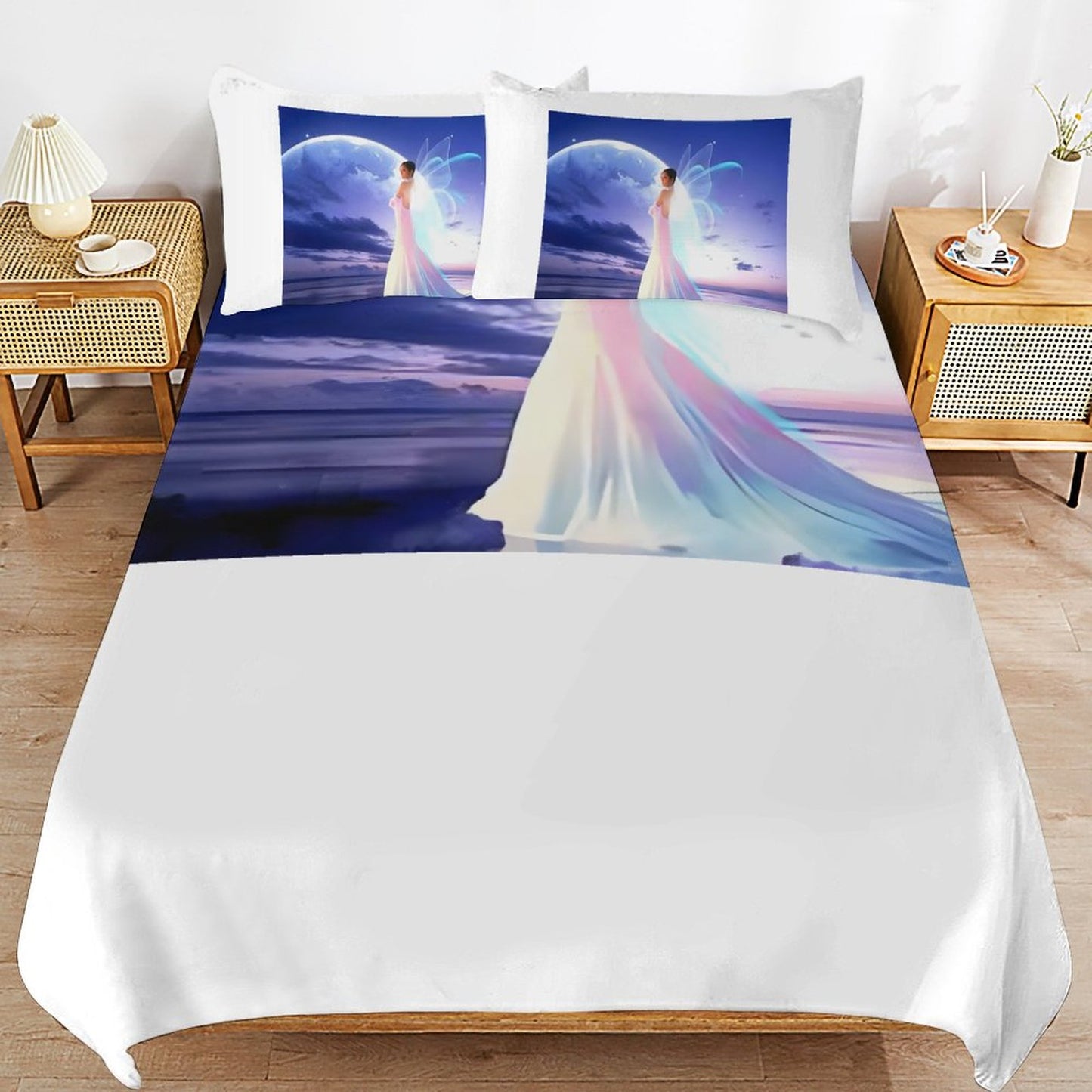 3-Piece Bedding Set-90"x90"/ 229x229cm (Dual-sided Printing)
