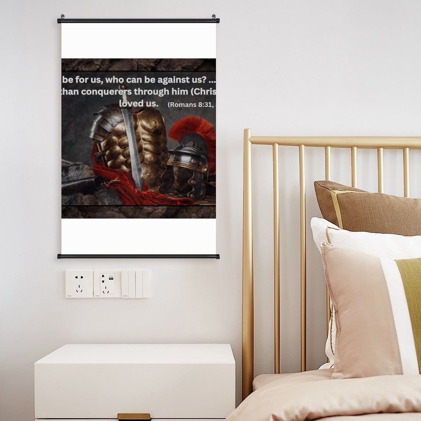Canvas Hanging Poster with Scrolls-16"x24"/ 40x60cm