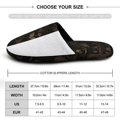 Flannel Men's Cotton Slippers