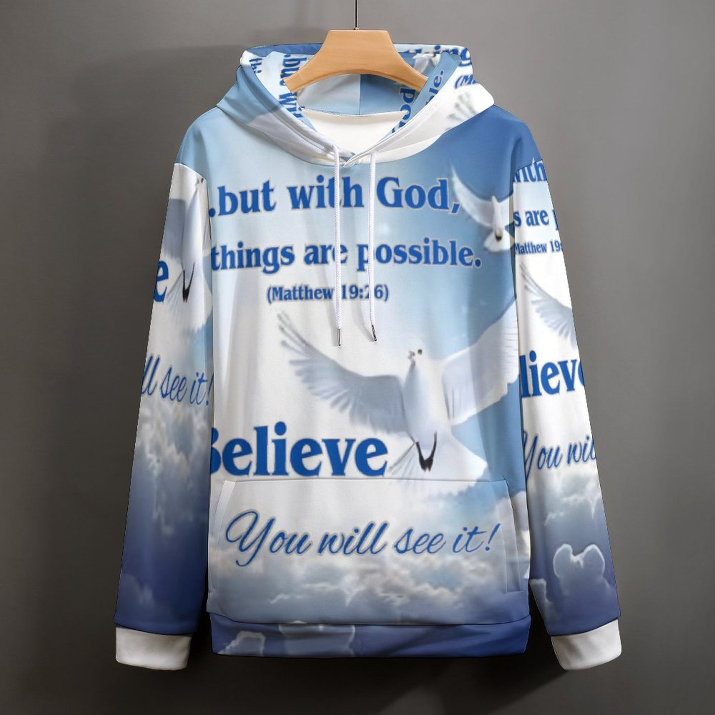 230gsm Hoodie for Women with Double-layer Cap (All-Over Printing)