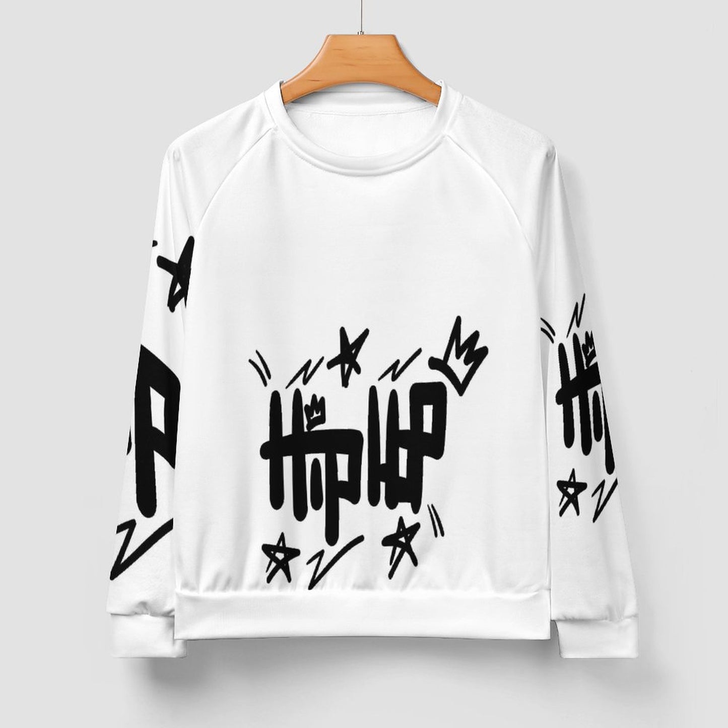280gsm Men's Crewneck Sweatshirt Raglan A27H (All-Over Printing)