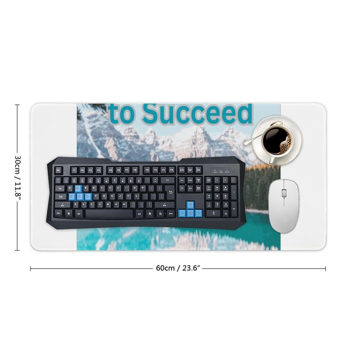Over-locking Desk Mat-12x24 in