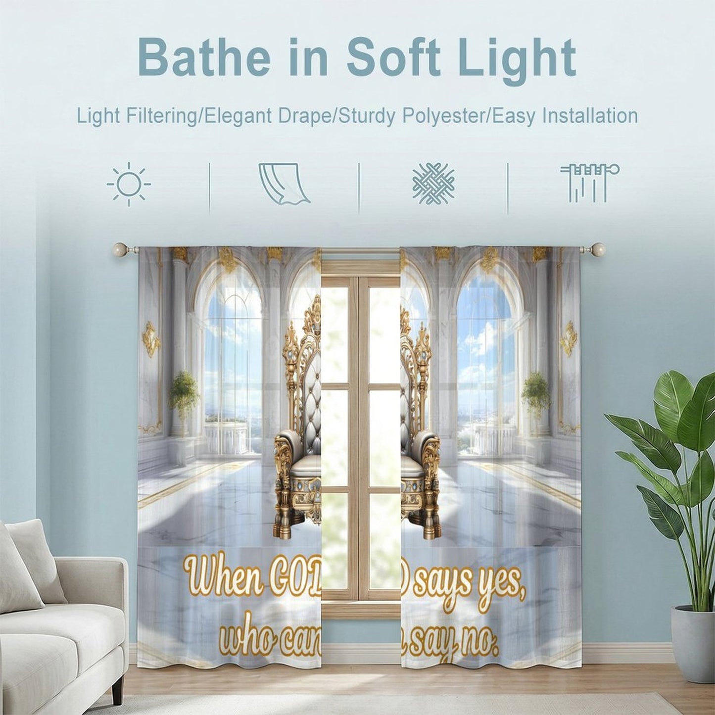 Sheer Curtain(All-Over Printing)