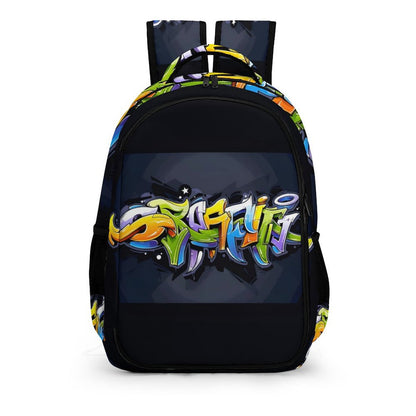 COLORFUL GRAFFITI Multi-Pocket Backpack