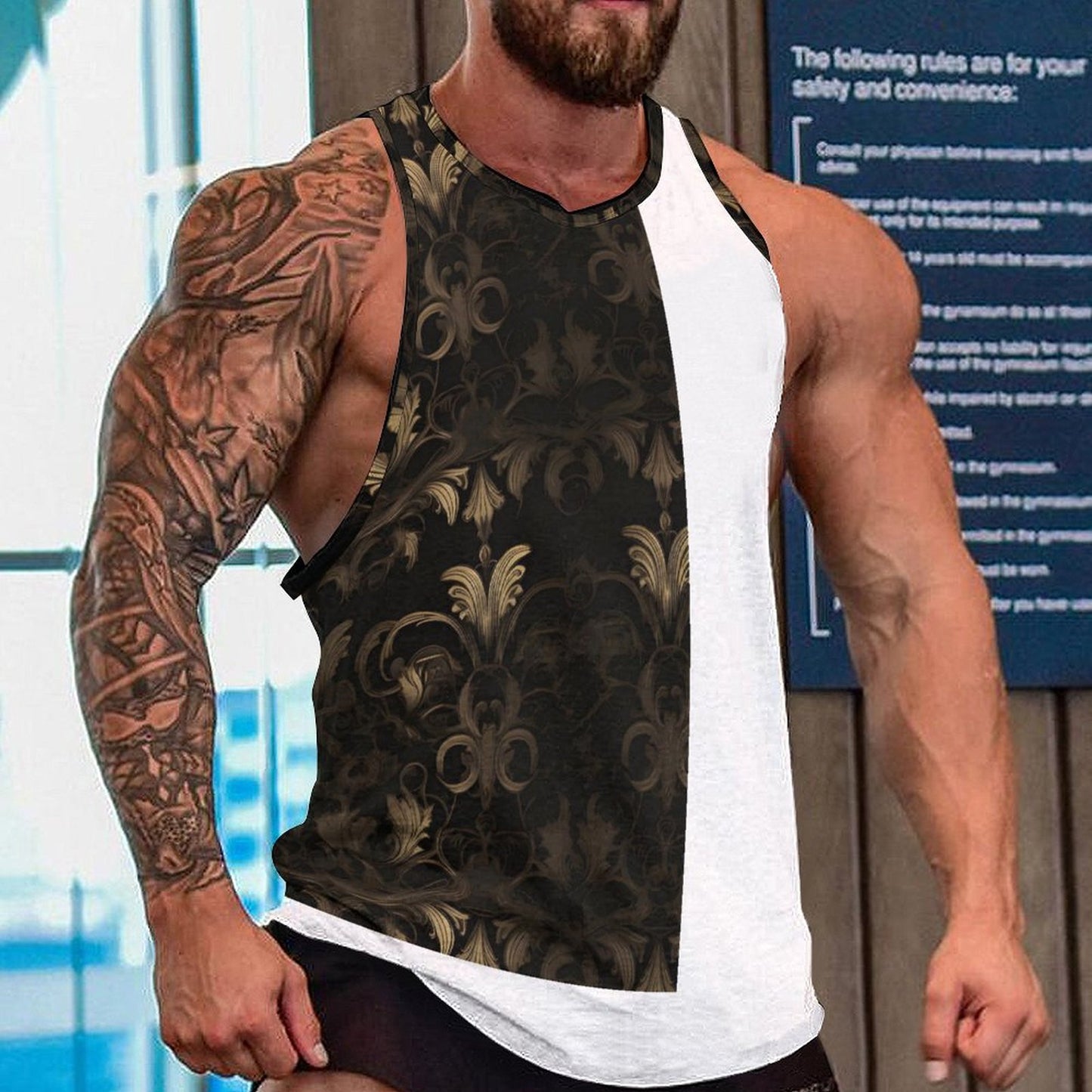 Men's Next Level Tank Top BKREV1 (All-Over Printing)
