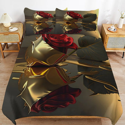 3-Piece Bedding Set-86"×70"/ 218×177cm (Dual-sideded Printing)