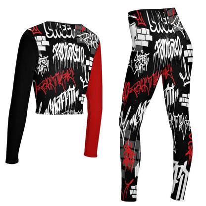 V neck Sweatshirt Set  NZ153 (All-Over Printing)