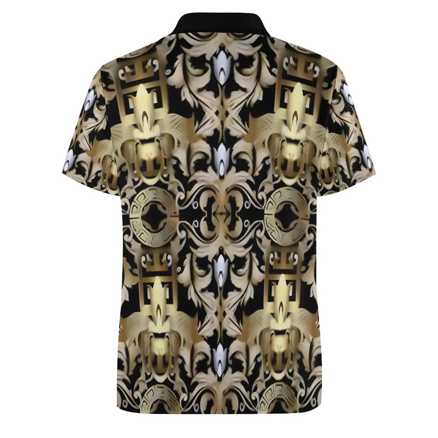 Custom Polo Shirts with All-Over printing Design Straight B612