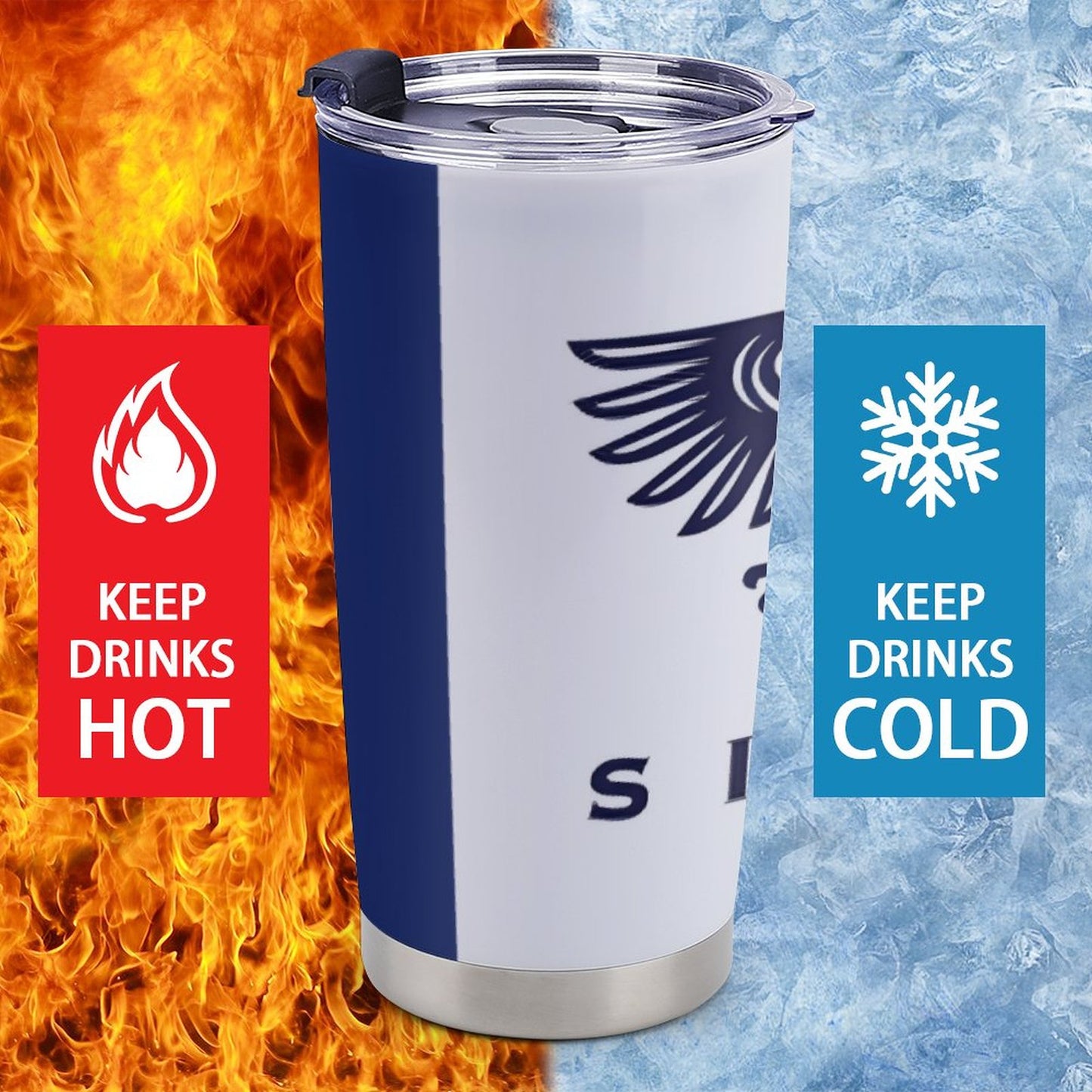 Car Travel Coffee Mug with Lid (All-Over Printing)