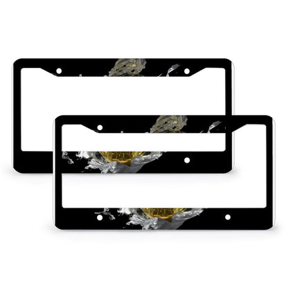 License Plate Frames with 4 Round Holes (1 Pair)
