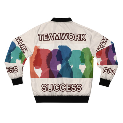 TEAMWORK SUCCESS Men's/UNISEX Bomber Jacket (XS-5XL) (for groups or events)