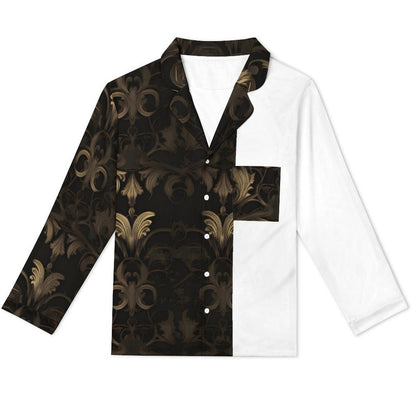 BLACK & GOLD ACCENT Night Suit for Men