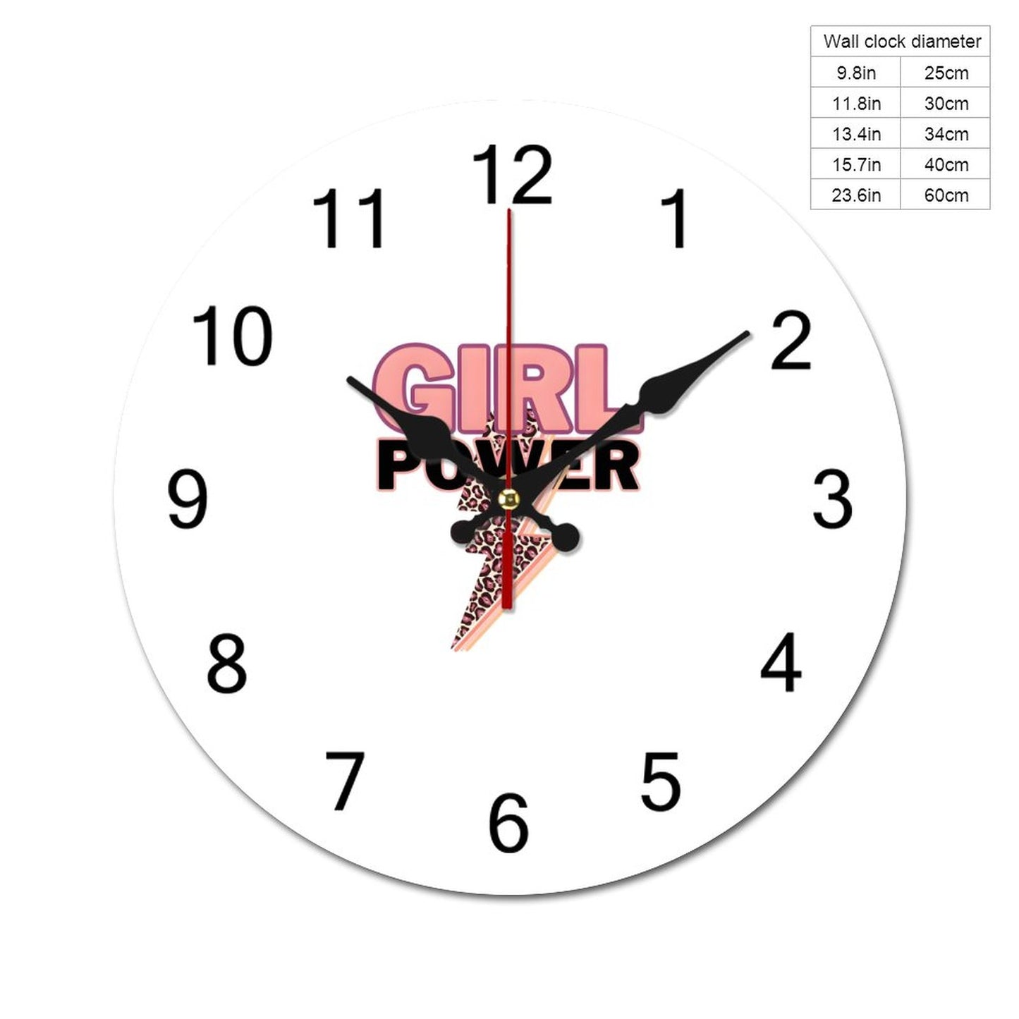 Concise Silent Wooden Wall Clock-9.84"x9.84"/ 25x25cm