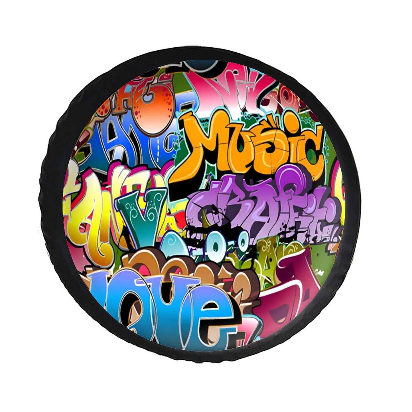 Leather Tire Cover(One-sided Printing)