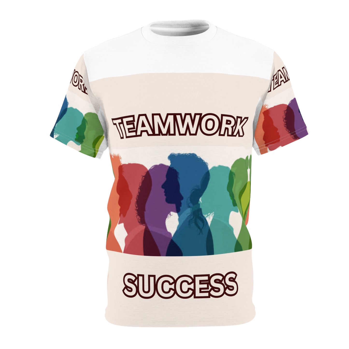TEAMWORK SUCCESS Unisex Tee on white (for groups or events)