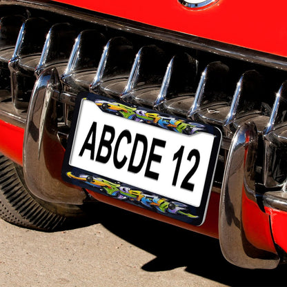 License Plate Frames with 4 Round Holes (1 Pair)