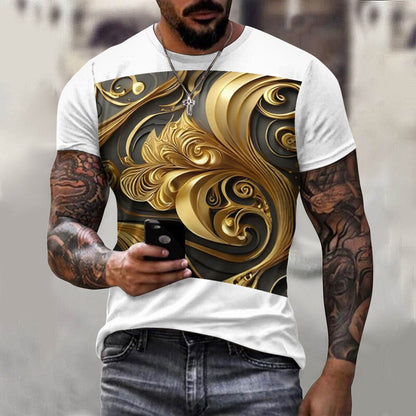DTG 190gsm Cotton Comfort Short-Sleeve T-Shirt for Men(All-Over Printing)