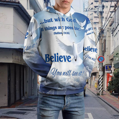 230gsm Hoodie for Women with Double-layer Cap (All-Over Printing)